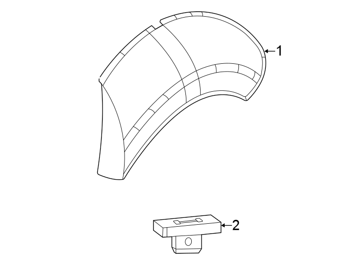 Diagram Quarter panel. Exterior trim. for your 2022 Jeep Grand Cherokee Altitude Sport Utility  