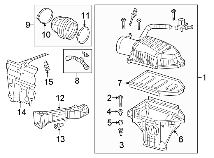 Diagram AIR INTAKE. for your 2006 Chrysler 300   