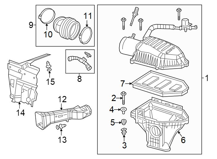 Diagram 2021-23. 6. 2 liter. W/O cold air intake. for your 2004 Chrysler 300   