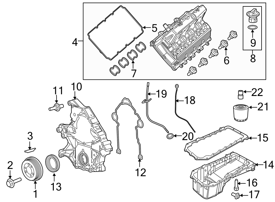 Diagram ENGINE PARTS. for your 2022 Ram ProMaster 3500   