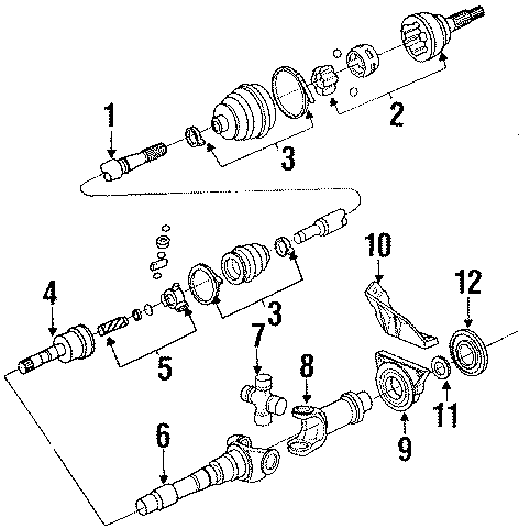 FRONT SUSPENSION. DRIVE AXLES.