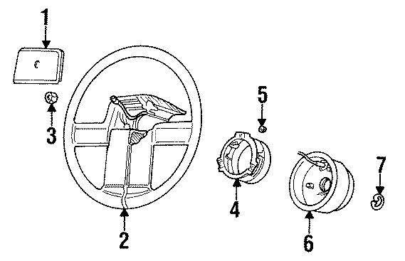 STEERING WHEEL. WHEELS & TRIM. Diagram