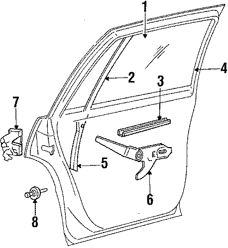 8REAR DOOR. GLASS & HARDWARE.https://images.simplepart.com/images/parts/motor/fullsize/PC85143.png