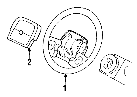 STEERING WHEEL & TRIM. Diagram