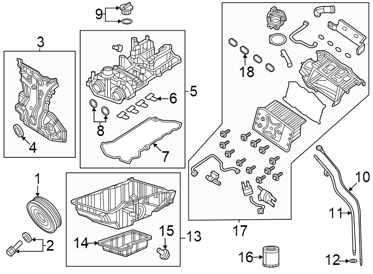 Diagram Engine / transaxle. Engine parts. for your 2016 Ram ProMaster 3500   