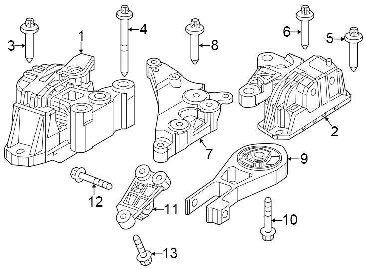 1Engine / transaxle. Engine & TRANS mounting.https://images.simplepart.com/images/parts/motor/fullsize/PH23165.png