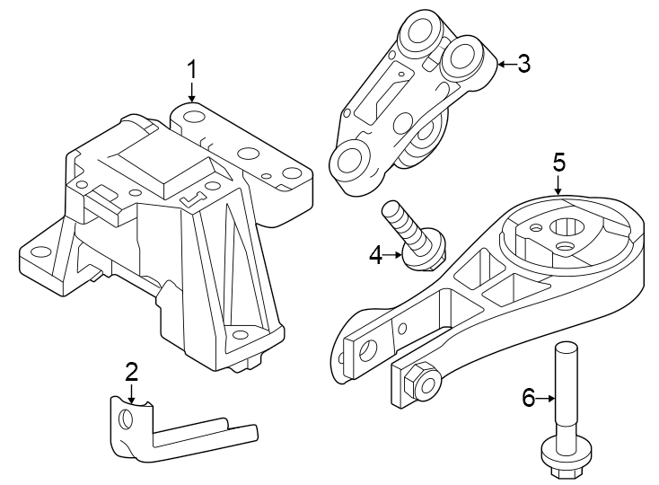 2Engine / transaxle. Engine & TRANS mounting.https://images.simplepart.com/images/parts/motor/fullsize/PH23166.png