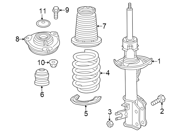 6Front suspension. Struts & components.https://images.simplepart.com/images/parts/motor/fullsize/PH23210.png