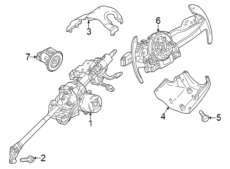 Steering column components.https://images.simplepart.com/images/parts/motor/fullsize/PH23230.png