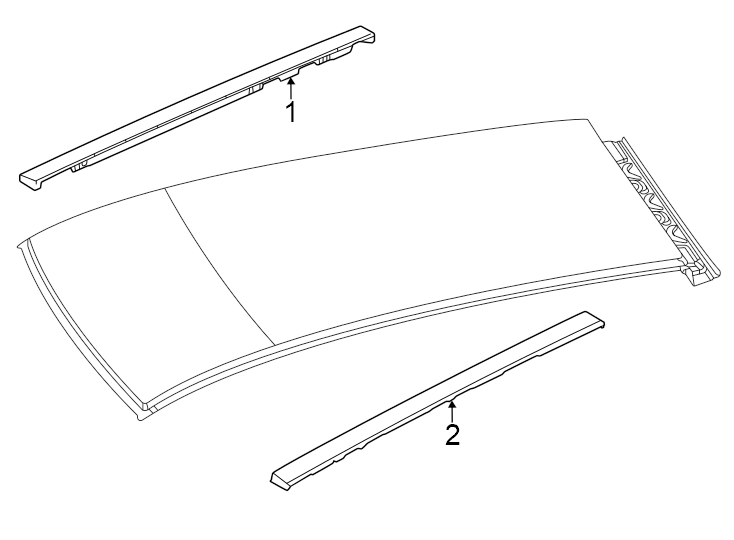 1Exterior trim.https://images.simplepart.com/images/parts/motor/fullsize/PH23360.png