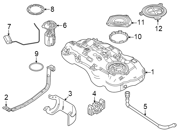 Fuel system components.