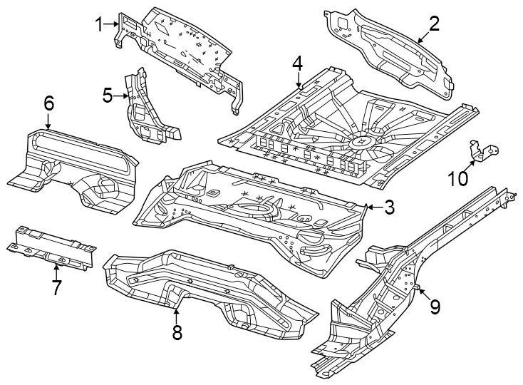 3Rear body & floor. Floor & rails. Rear body panel.https://images.simplepart.com/images/parts/motor/fullsize/PH23525.png