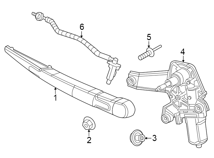 6Lift gate. Wiper & washer components.https://images.simplepart.com/images/parts/motor/fullsize/PH23555.png