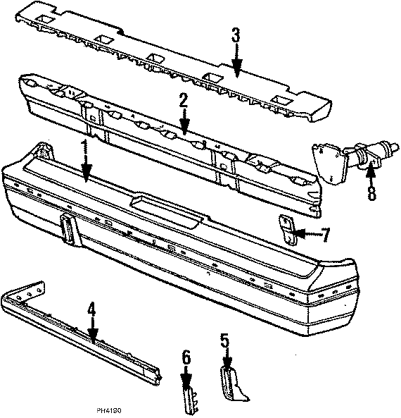 3REAR BUMPER. BUMPER & COMPONENTS.https://images.simplepart.com/images/parts/motor/fullsize/PH4190.png