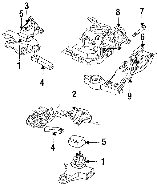 1ENGINE / TRANSAXLE. ENGINE & TRANS MOUNTING.https://images.simplepart.com/images/parts/motor/fullsize/PH93204.png