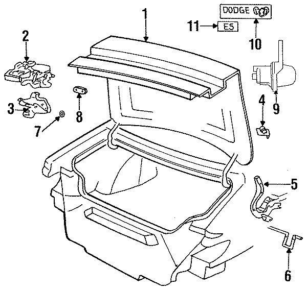 8TRUNK LID. EXTERIOR TRIM. LID & COMPONENTS.https://images.simplepart.com/images/parts/motor/fullsize/PH93520.png