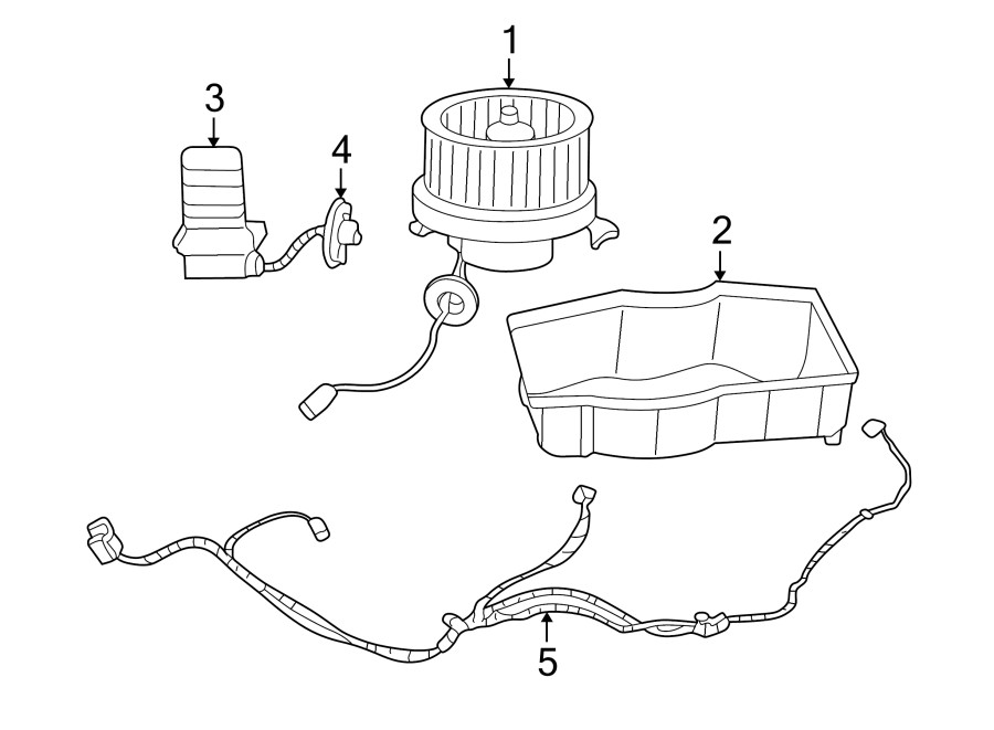 AIR CONDITIONER & HEATER. BLOWER MOTOR & FAN.