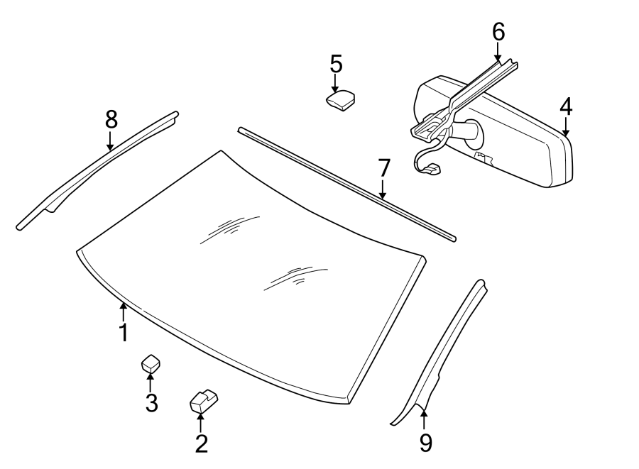 4WINDSHIELD. GLASS. REVEAL MOLDINGS.https://images.simplepart.com/images/parts/motor/fullsize/PH98300.png