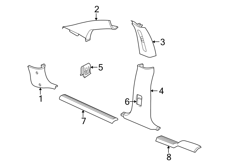 3PILLARS. ROCKER & FLOOR. INTERIOR TRIM.https://images.simplepart.com/images/parts/motor/fullsize/PH98480.png