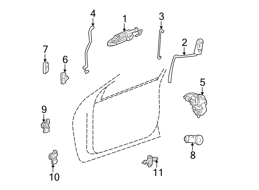 6FRONT DOOR. LOCK & HARDWARE.https://images.simplepart.com/images/parts/motor/fullsize/PH98510.png