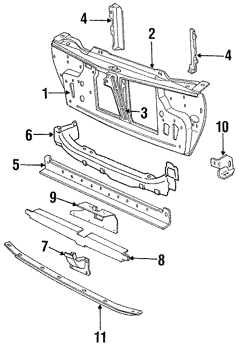 9RADIATOR SUPPORT.https://images.simplepart.com/images/parts/motor/fullsize/PJ87040.png