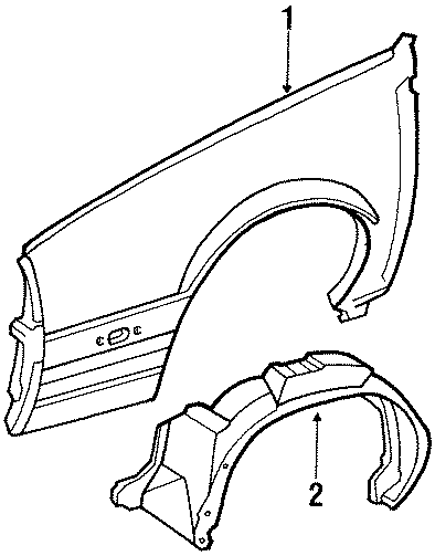 FENDER & COMPONENTS. Diagram