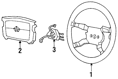 STEERING WHEEL & TRIM. Diagram