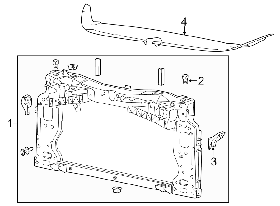 2Radiator support.https://images.simplepart.com/images/parts/motor/fullsize/PK13040.png