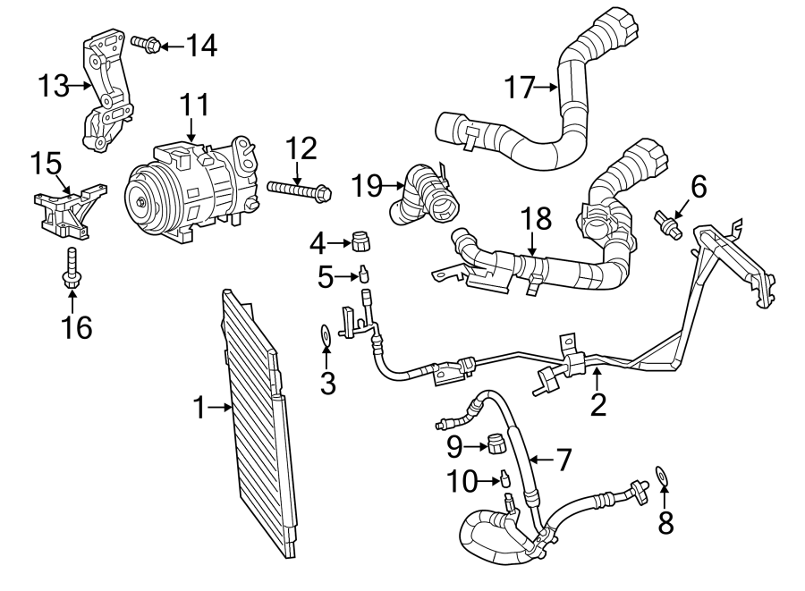 4AIR CONDITIONER & HEATER. COMPRESSOR & LINES. CONDENSER.https://images.simplepart.com/images/parts/motor/fullsize/PK13140.png