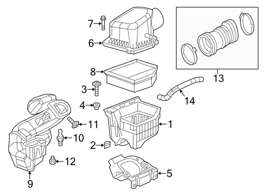 Diagram AIR INTAKE. for your 2017 Dodge Charger 5.7L HEMI V8 A/T RWD Daytona Sedan 