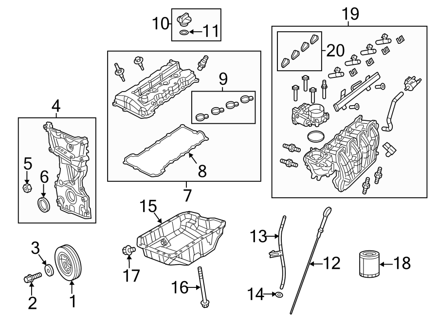 Diagram ENGINE PARTS. for your 2017 Ram ProMaster 3500   