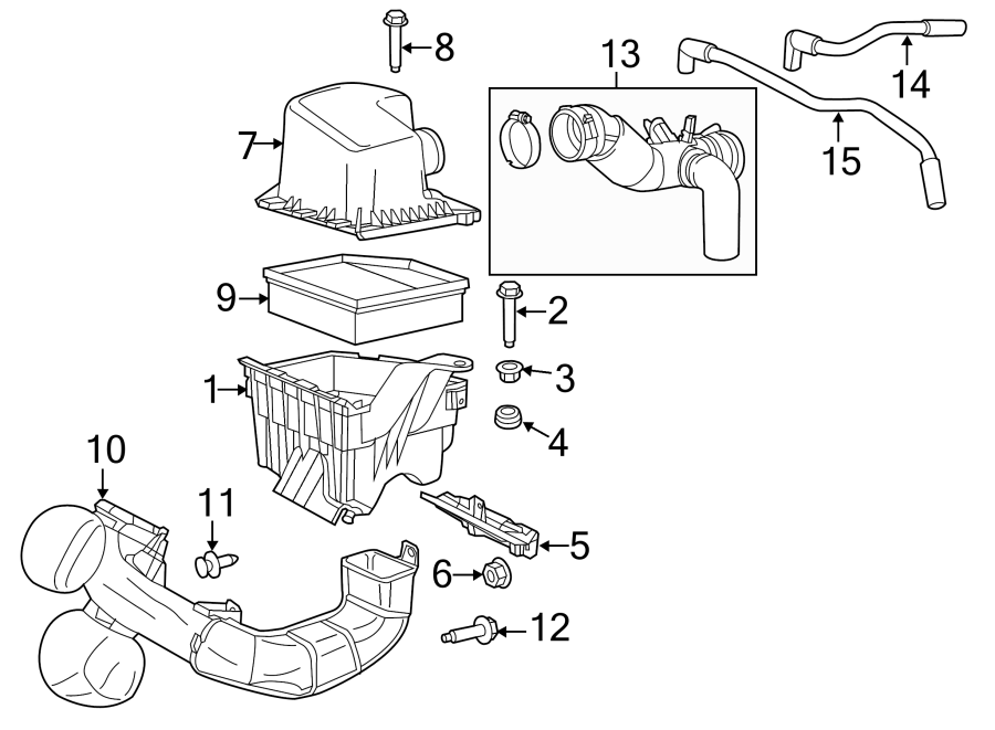 Diagram AIR INTAKE. for your Ram 1500  