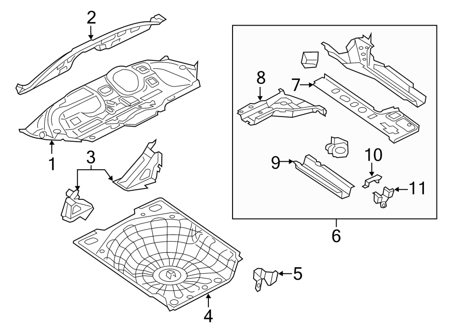 1Rear body & floor. Floor & rails.https://images.simplepart.com/images/parts/motor/fullsize/PK13700.png