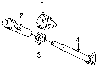 Diagram STEERING COLUMN. HOUSING & COMPONENTS. for your Dodge