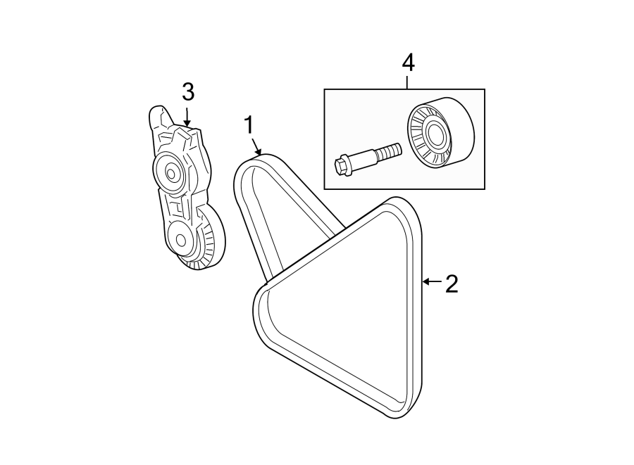 Diagram BELTS & PULLEYS. for your 2007 Jeep Wrangler   