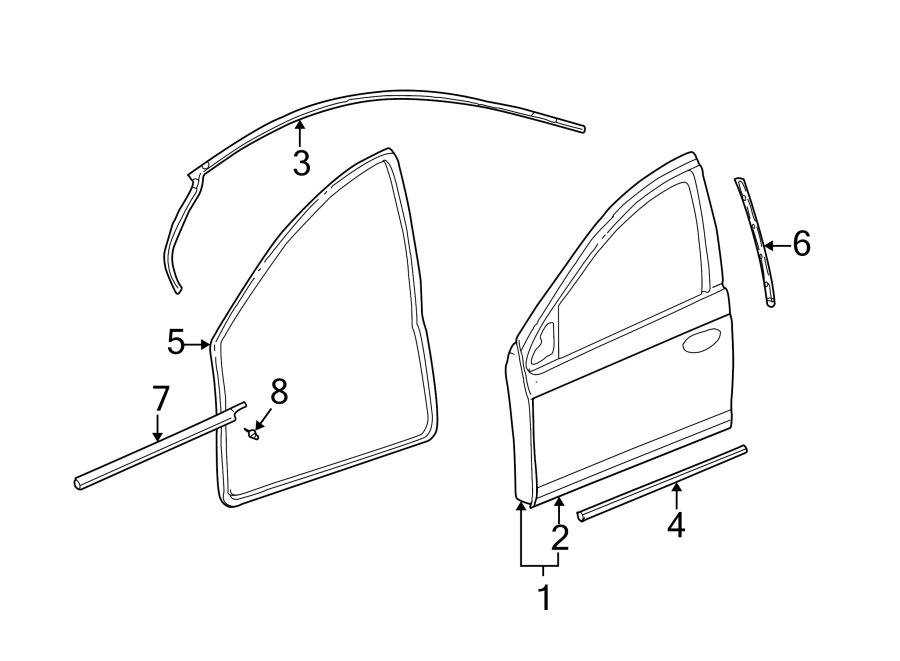 7Front door. Door & components.https://images.simplepart.com/images/parts/motor/fullsize/PL00340.png