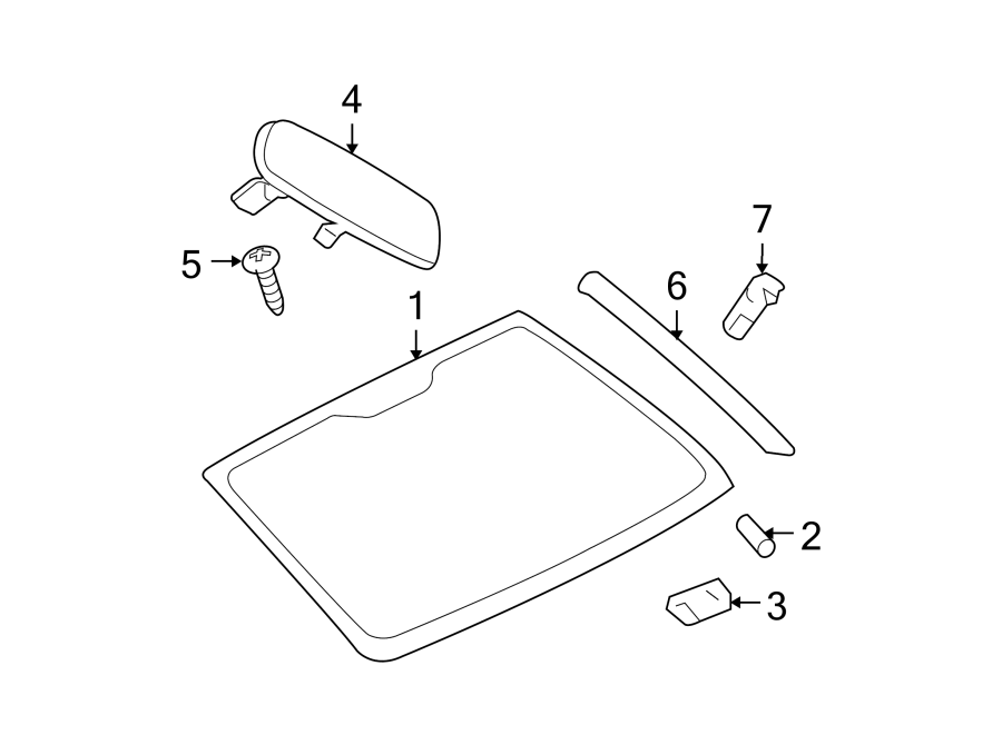 1WINDSHIELD. GLASS. REVEAL MOLDINGS.https://images.simplepart.com/images/parts/motor/fullsize/PL07335.png