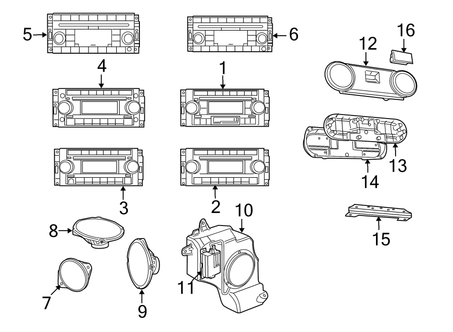 1INSTRUMENT PANEL. SOUND SYSTEM.https://images.simplepart.com/images/parts/motor/fullsize/PL07356.png