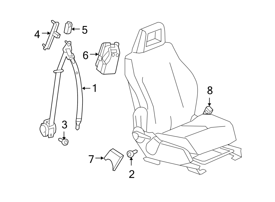 7RESTRAINT SYSTEMS. FRONT SEAT BELTS.https://images.simplepart.com/images/parts/motor/fullsize/PL07371.png