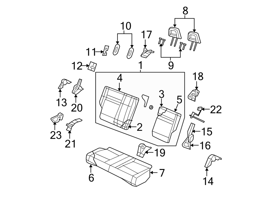 9SEATS & TRACKS. REAR SEAT COMPONENTS.https://images.simplepart.com/images/parts/motor/fullsize/PL07390.png