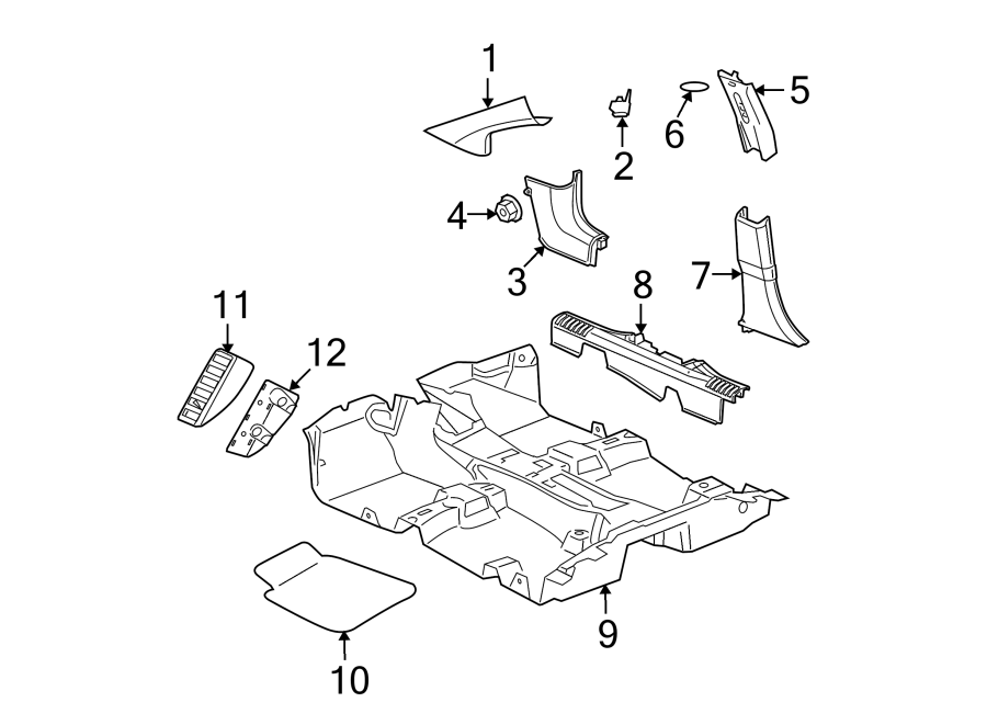 9Pillars. Rocker & floor. Interior trim.https://images.simplepart.com/images/parts/motor/fullsize/PL07440.png