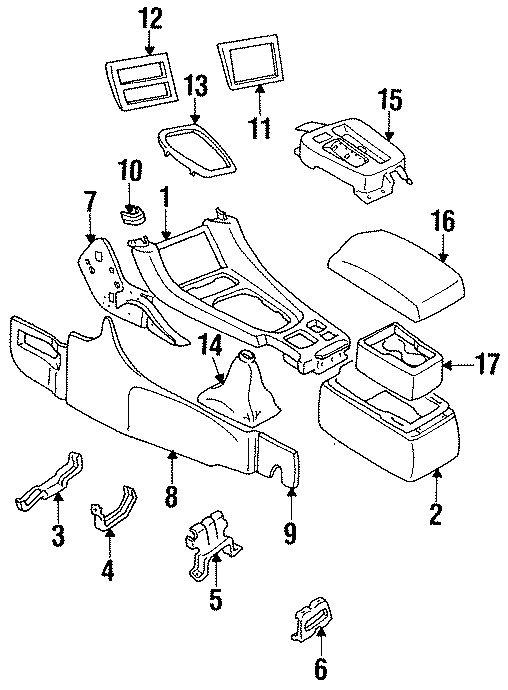 Diagram CONSOLE. for your Dodge Stealth  