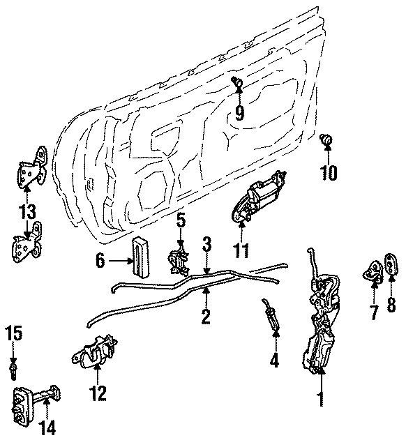 DOOR. HARDWARE. Diagram