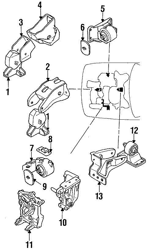 3ENGINE / TRANSAXLE. ENGINE & TRANS MOUNTING.https://images.simplepart.com/images/parts/motor/fullsize/PL91910.png