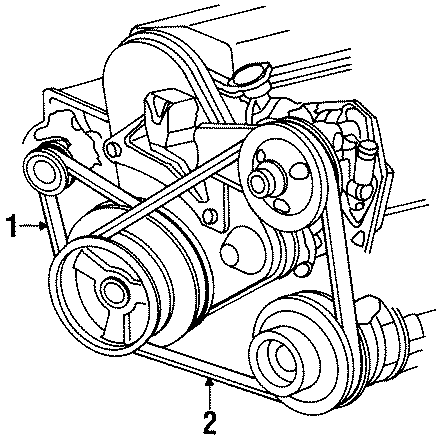 Diagram BELTS. for your 2007 Jeep Wrangler   