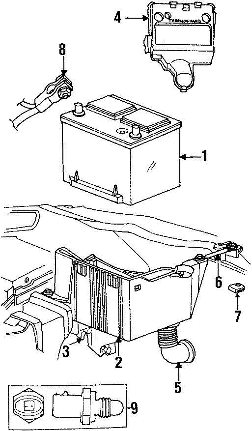 Diagram BATTERY. for your Dodge Neon  