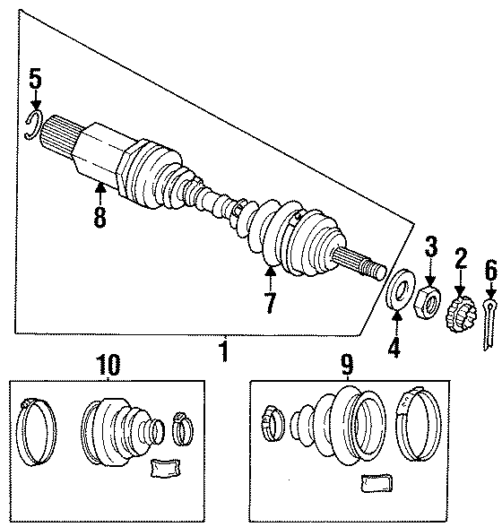 FRONT SUSPENSION. DRIVE AXLES.