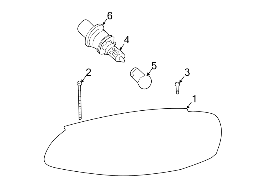 Diagram FRONT LAMPS. HEADLAMP COMPONENTS. for your Chrysler Concorde  