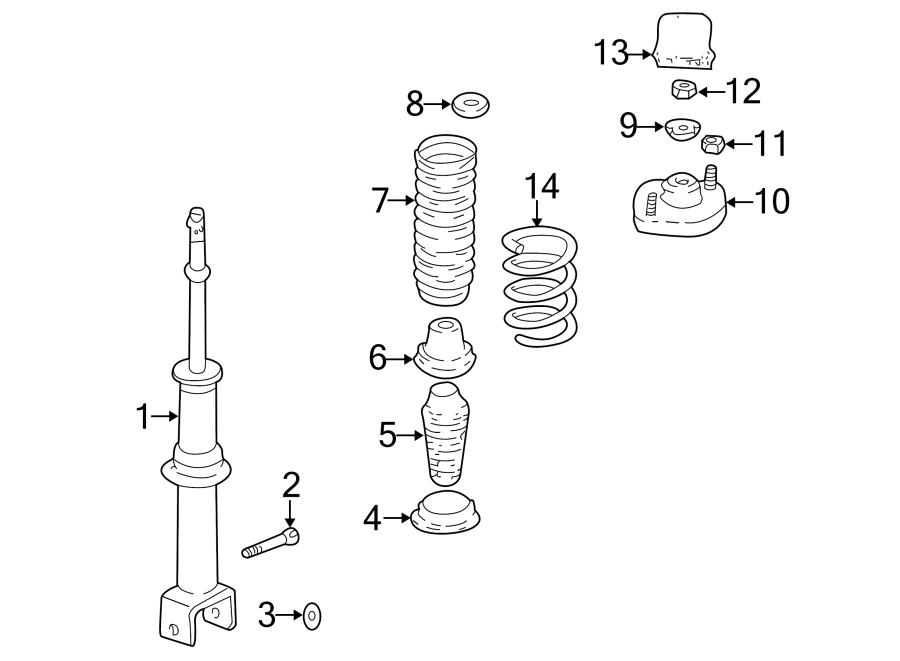 Diagram REAR SUSPENSION. SHOCKS & COMPONENTS. for your 2023 Ram 2500 6.7L 6 cylinder DIESEL A/T RWD Lone Star Crew Cab Pickup Fleetside 