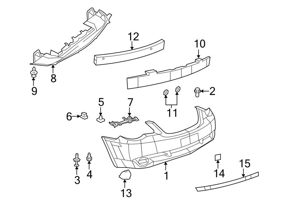 Diagram FRONT BUMPER. BUMPER & COMPONENTS. for your 2017 Chrysler 200   